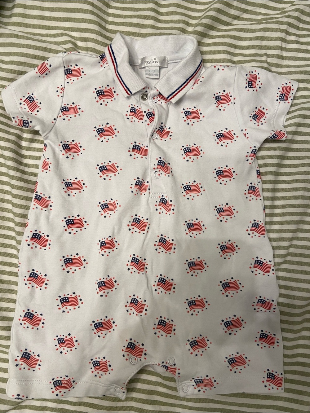 Flag Print romper